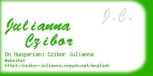 julianna czibor business card